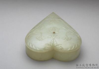 图片[2]-Jade leaf-shaped box, Mughal Empire-China Archive